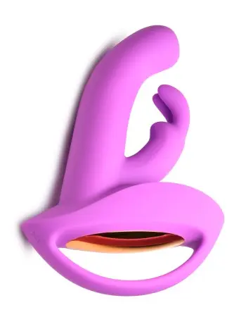 10x Come Hither Rocket Silicone Vibrator - Purple