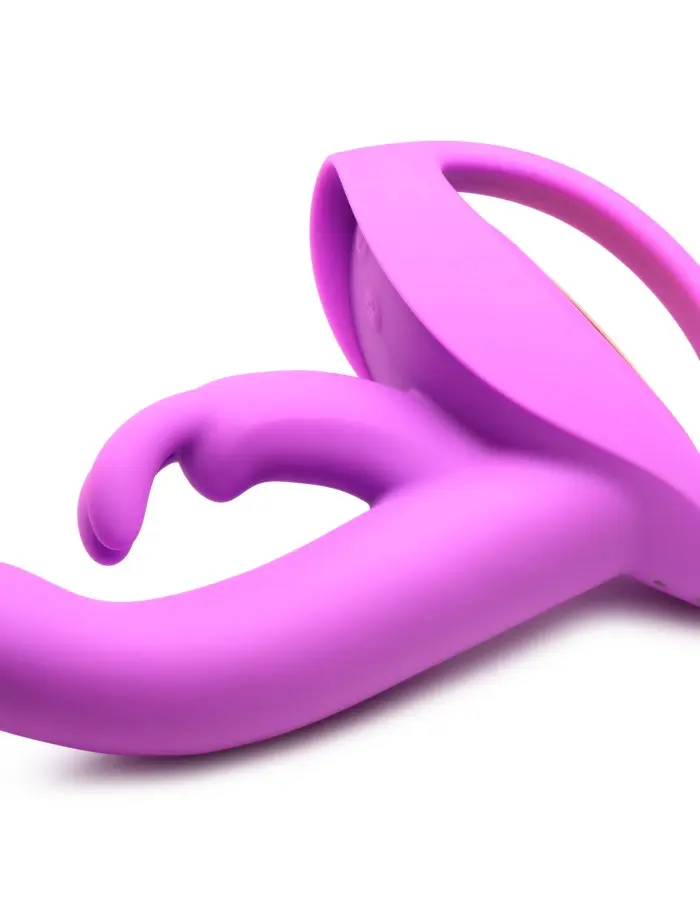 10x Come Hither Rocket Silicone Vibrator - Purple