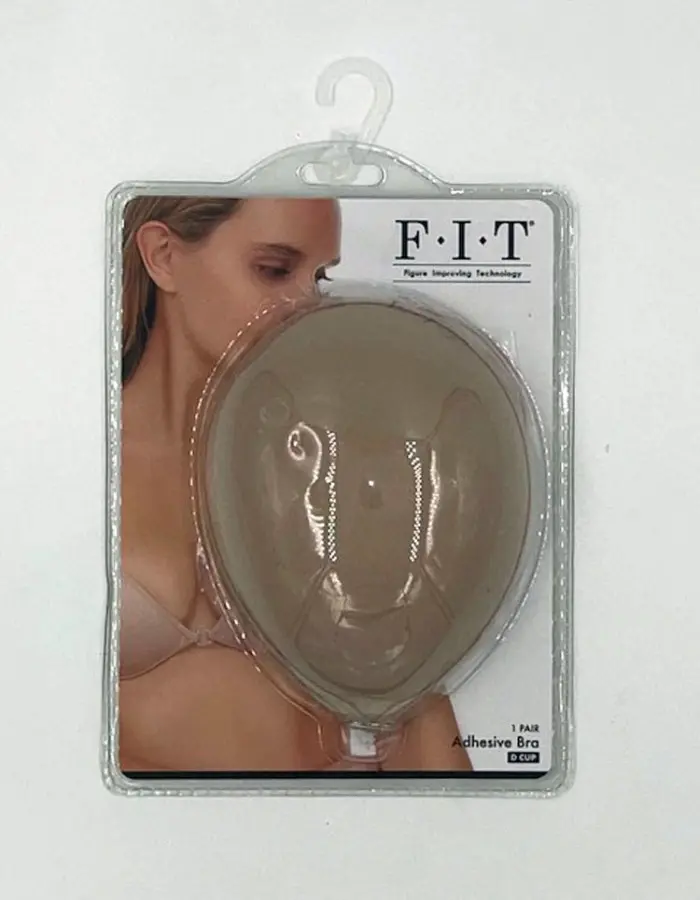 Cloth Adhesive Bra - Cup D - Beige