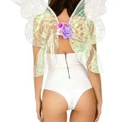 Iridescent Glitter Fairy Wings - One Size - Multicolor