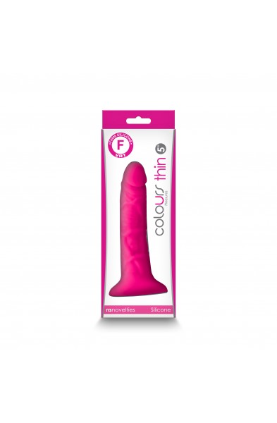 Colours - Pleasures - Thin 5 Inch Dildo - Pink