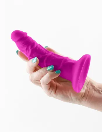 Colours - Pleasures - Thin 5 Inch Dildo - Purple