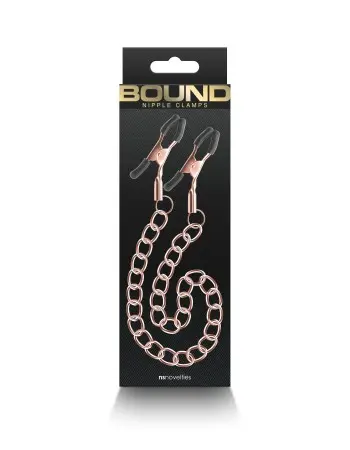 Bound - Nipple Clamps - Dc2 - Rose Gold