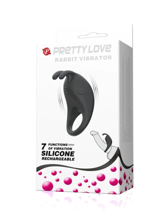 Pretty Love Rabbit Vibrator - Black