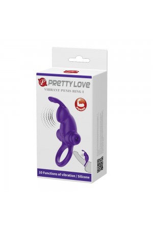 Pretty Love Vibrant Penis Ring I - Purple