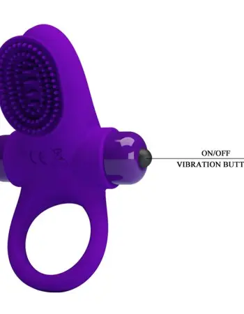 Pretty Love Vibrating Cock Ring II - Purple