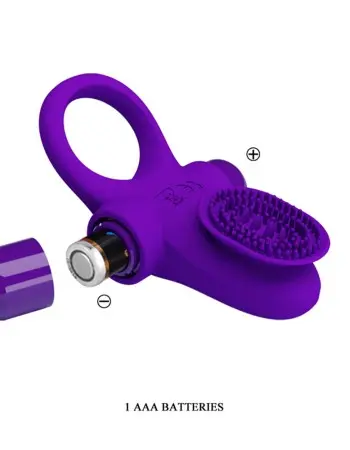 Pretty Love Vibrating Cock Ring II - Purple