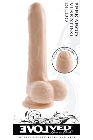 Peek a Boo Vibrating Dildo - Light