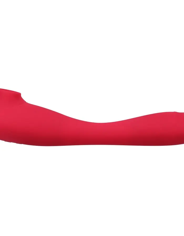 This Product Sucks - Sucking Clitoral Stimulator  With Bendable G-Spot Vibrator - Pink