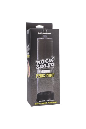 Rock Solid - Beginner Penis Pump - Black/clear