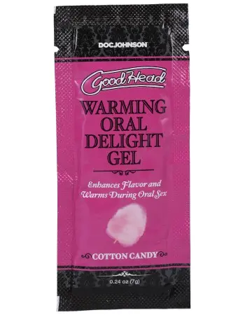 Goodhead - Warming Oral Delight Gel - Cotton Candy - 0.24 Oz Bulk
