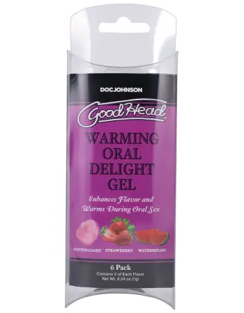 Goodhead - Warming Head Oral Delight Gel - 6 Pack  - 0.24 Oz