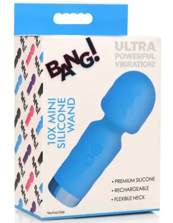 10x Mini Silicone Wand - Blue