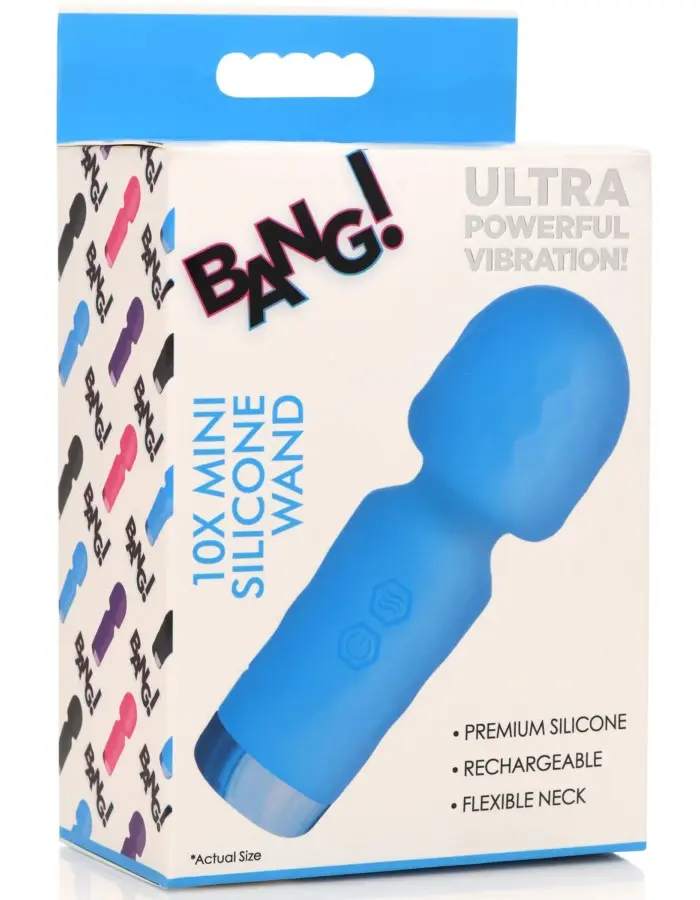 10x Mini Silicone Wand - Blue