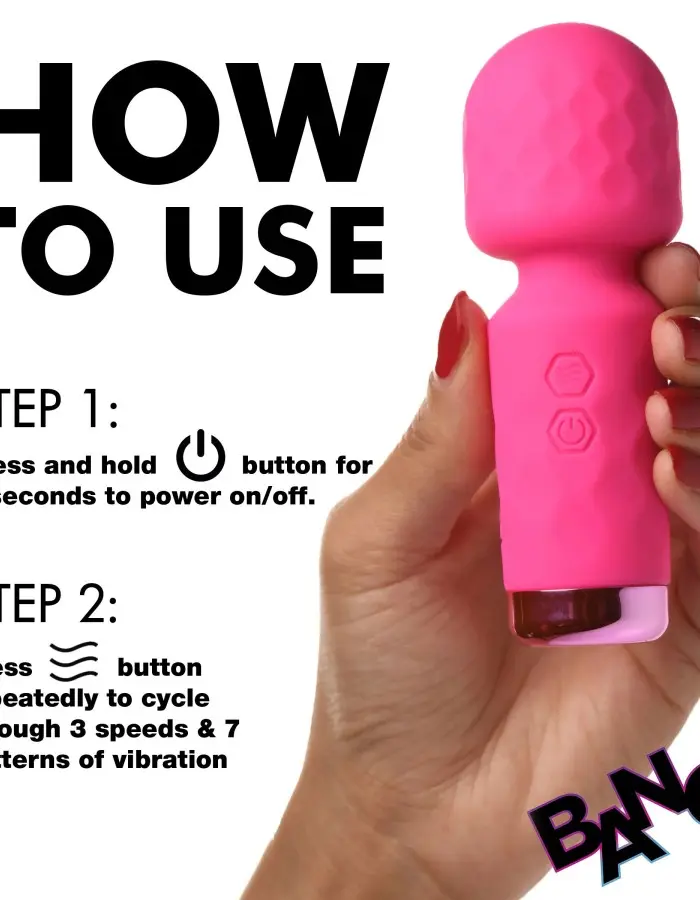 10x Mini Silicone Wand - Pink