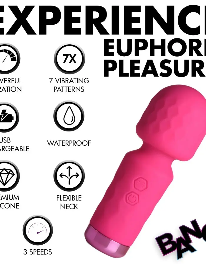 10x Mini Silicone Wand - Pink
