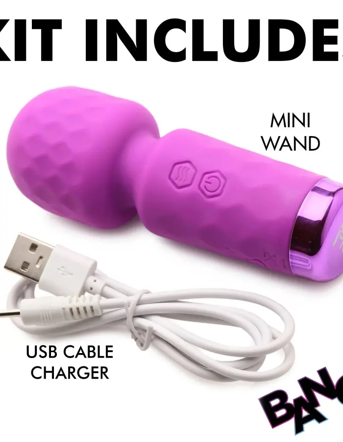 10x Mini Silicone Wand - Purple