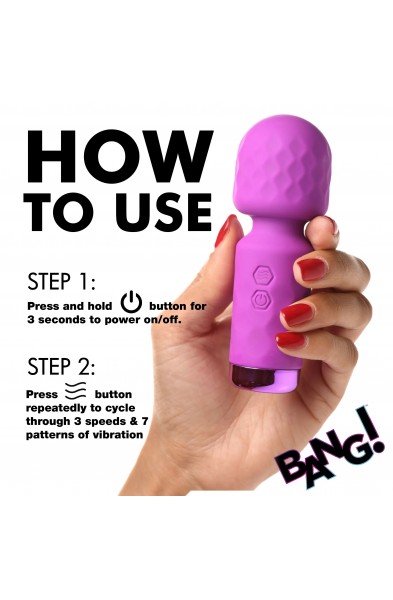 10x Mini Silicone Wand - Purple