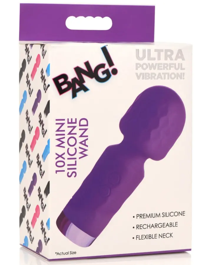 10x Mini Silicone Wand - Purple