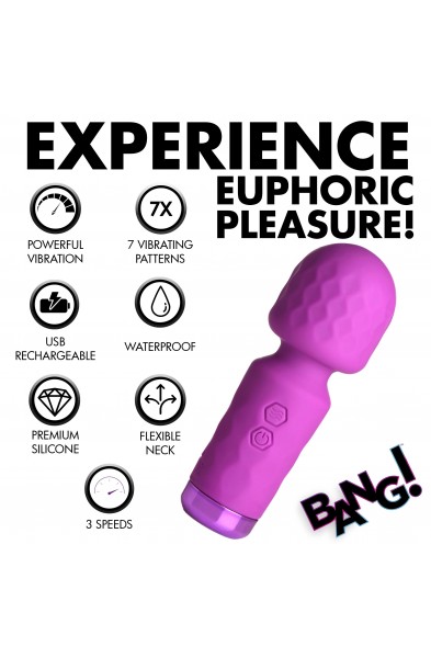 10x Mini Silicone Wand - Purple