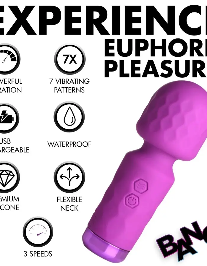 10x Mini Silicone Wand - Purple