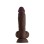 Shaft - Model a 8.5 Inch Liquid Silicone Dong With Balls - Mahogany