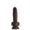 Shaft - Model a 7.5 Inch Liquid Silicone Dong With Balls - Mahogany