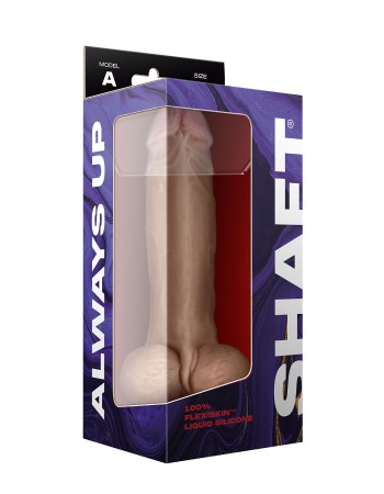Shaft - Model a 9.5 Inch Liquid Silicone Dong With Balls - Pine