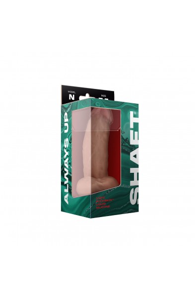 Shaft - Model N 7.5 Inch Liquid Silicone Dong With Balls - Pine