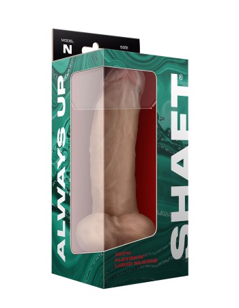 Shaft - Model N 9.5 Inch Liquid Silicone Dong With Balls - Pine