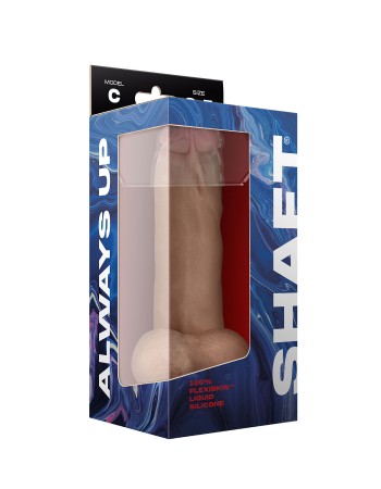 Shaft - Model C 8.5 Inch Liquid Silicone Dong With Balls - Pine