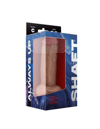 Shaft - Model C 7.5 Inch Liquid Silicone Dong With Balls - Pine