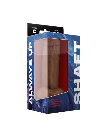 Shaft - Model C 7.5 Inch Liquid Silicone Dong With Balls - Oak