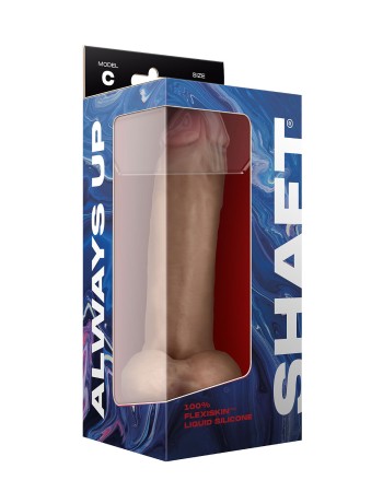 Shaft - Model C 9.5 Inch Liquid Silicone Dong With Balls - Pine
