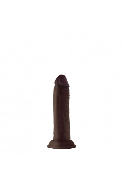 Shaft - Model J 5.5 Inch Liquid Silicone Dong - Mahogany