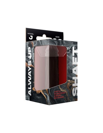 Shaft - Model J 5.5 Inch Liquid Silicone Dong - Mahogany