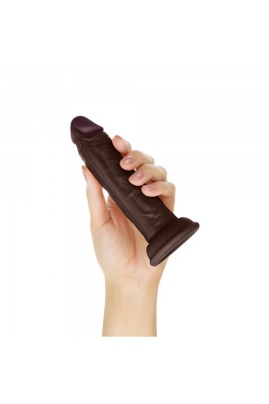 Shaft - Model J 5.5 Inch Liquid Silicone Dong - Mahogany