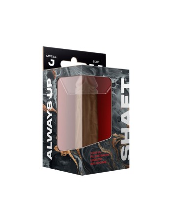 Shaft - Model J 5.5 Inch Liquid Silicone Dong - Oak