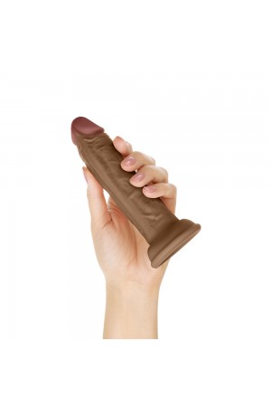 Shaft - Model J 5.5 Inch Liquid Silicone Dong - Oak