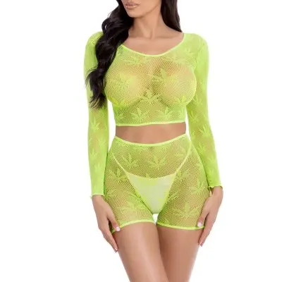 Leaf It to Me Short Set - One Size - Green