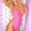 Seamless Bodysuit - One Size -  Pink