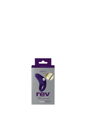 Rev Rechargeable Vibrating C-Ring - Purple