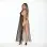Long Gown With Eye Mask Set - One Size - Black