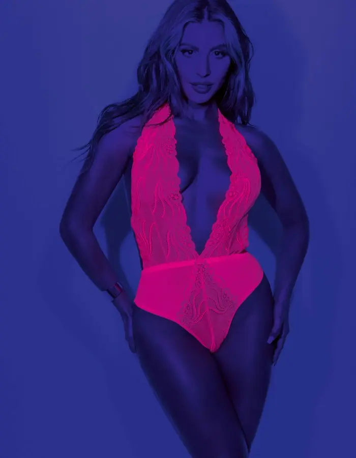 Neon Teddy - Queen Size - Neon Pink