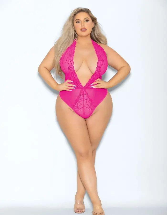 Neon Teddy - Queen Size - Neon Pink