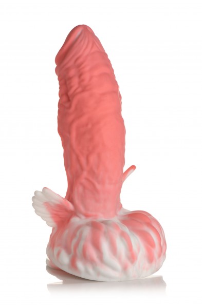 Pegasus Pecker Winged Silicone Dildo - Pink/white