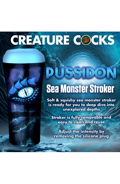 Pussidon Sea Monster Stroker - Blue