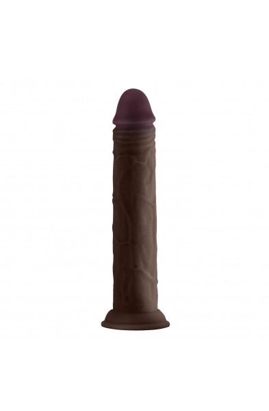 Shaft - Model J 9.5 Inch Liquid Silicone Dong -  Mahogany