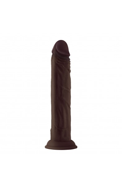 Shaft - Model J 9.5 Inch Liquid Silicone Dong -  Mahogany