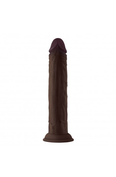 Shaft - Model J 9.5 Inch Liquid Silicone Dong -  Mahogany